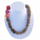 COLLIER BOIS ET PERLES