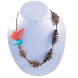 COLLIER BOIS ET PERLE