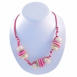 COLLIER BOIS ET PERLES