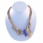 COLLIER BOIS ET PERLES